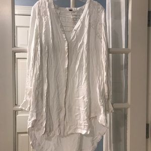 Free People white button down dress/tunic